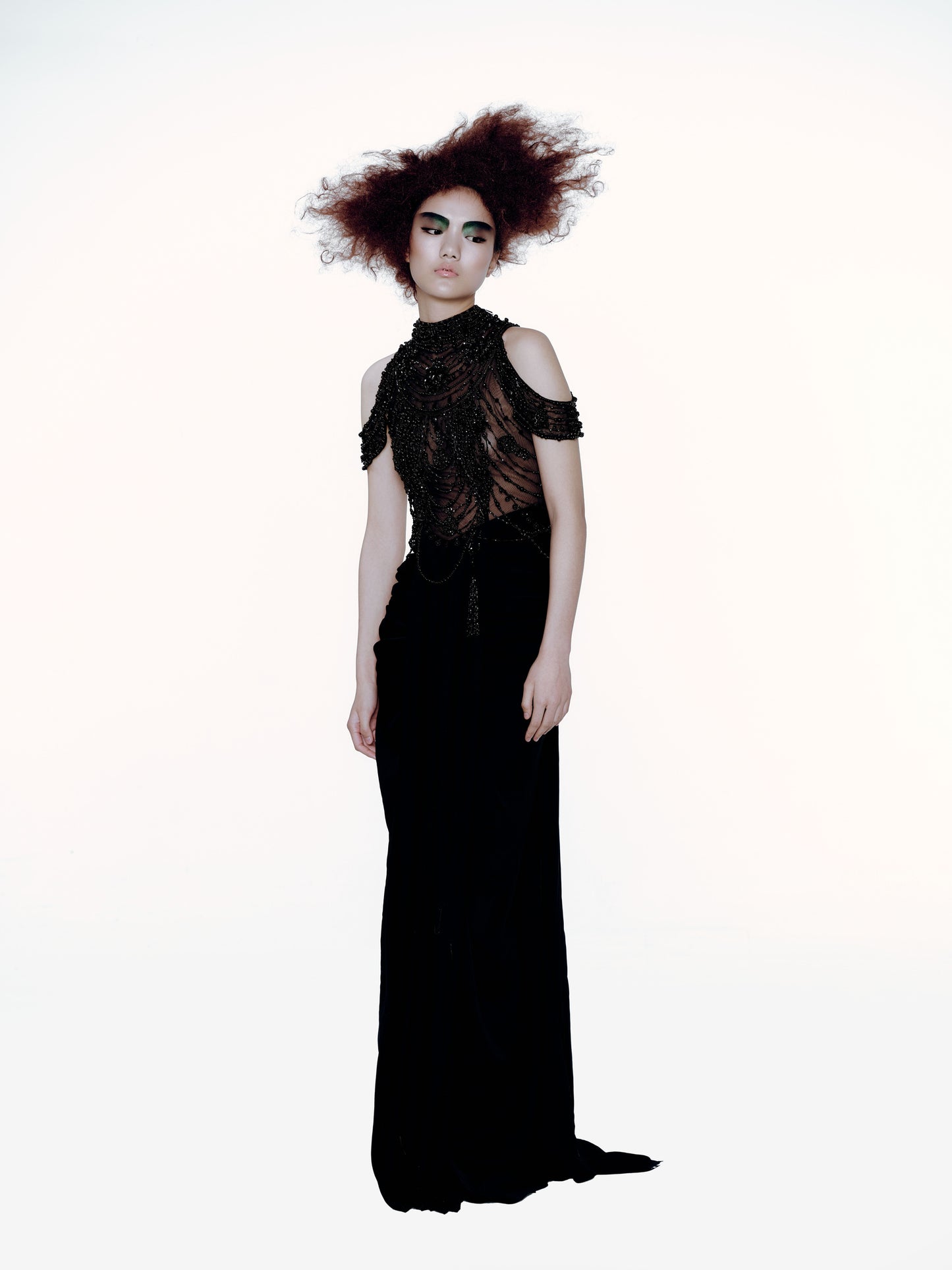 V&LOVE Embellished Off-Shoulder Velvet Gown — view 2