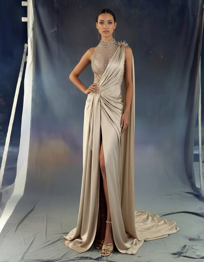 V&LOVE Embellished One-Shoulder Gown — view 10