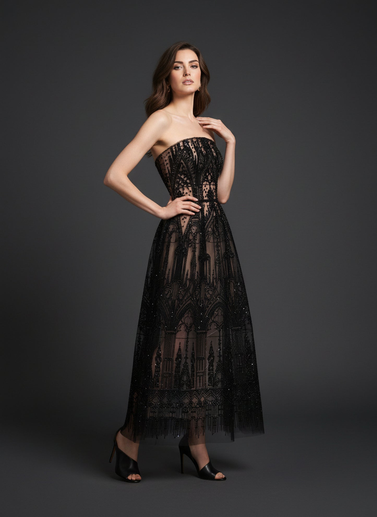 V&LOVE Embroidered Dress — view 1