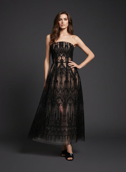 V&LOVE Embroidered Dress — view 3