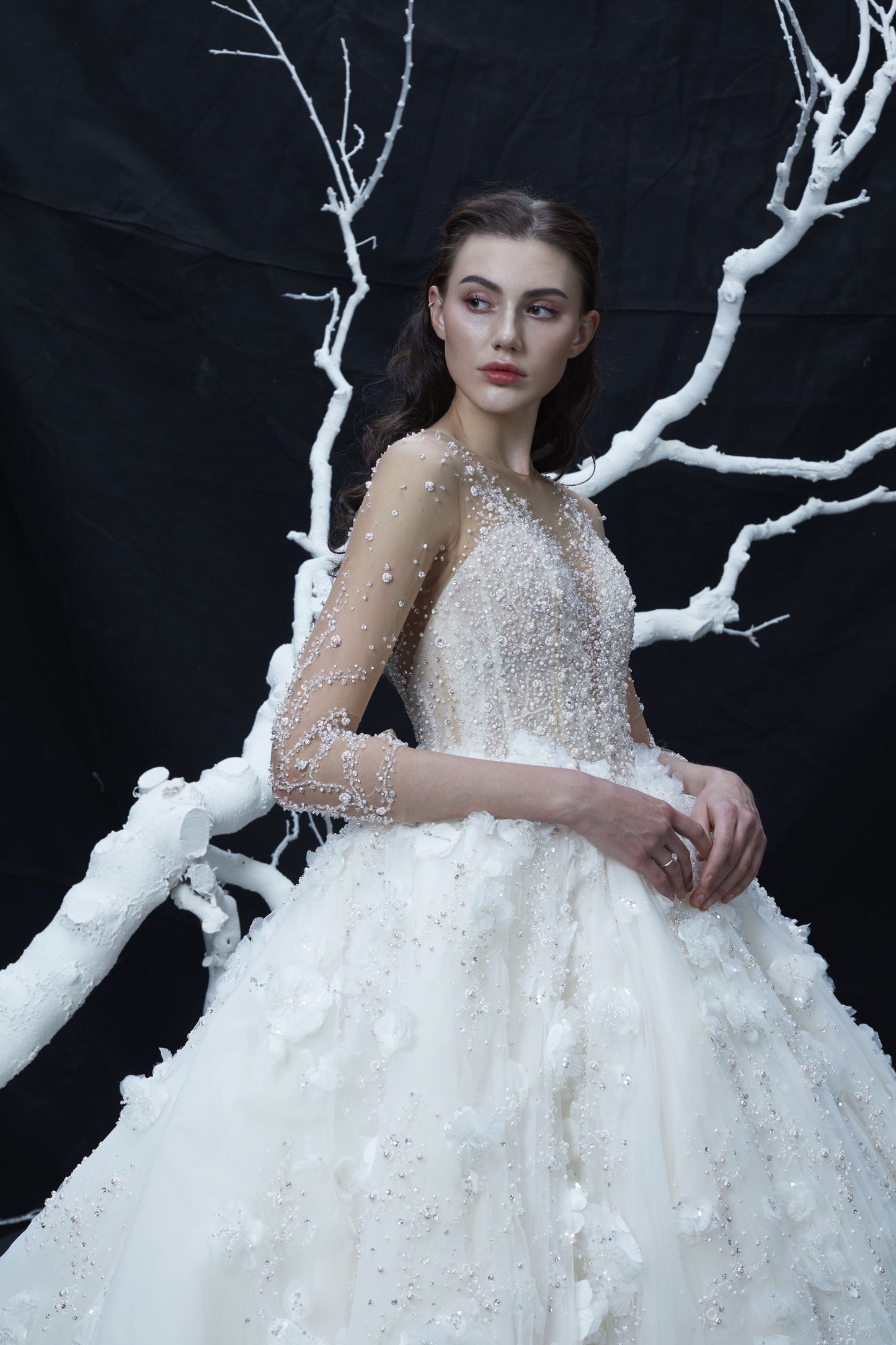 V&LOVE Pearl Rose Wedding Gown — view 3