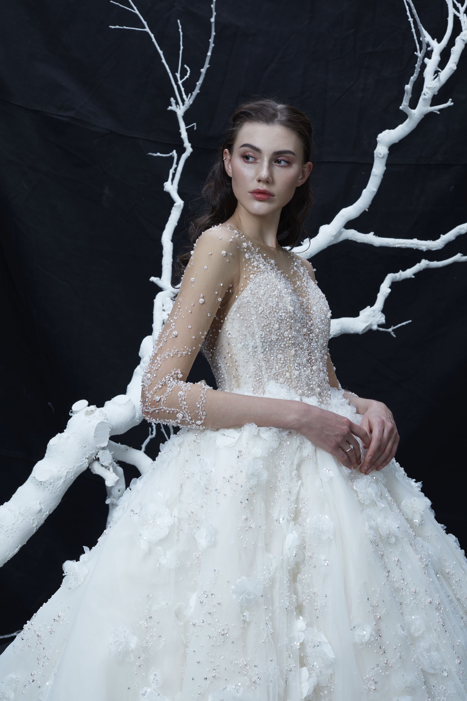 V&LOVE Pearl Rose Wedding Gown — view 3