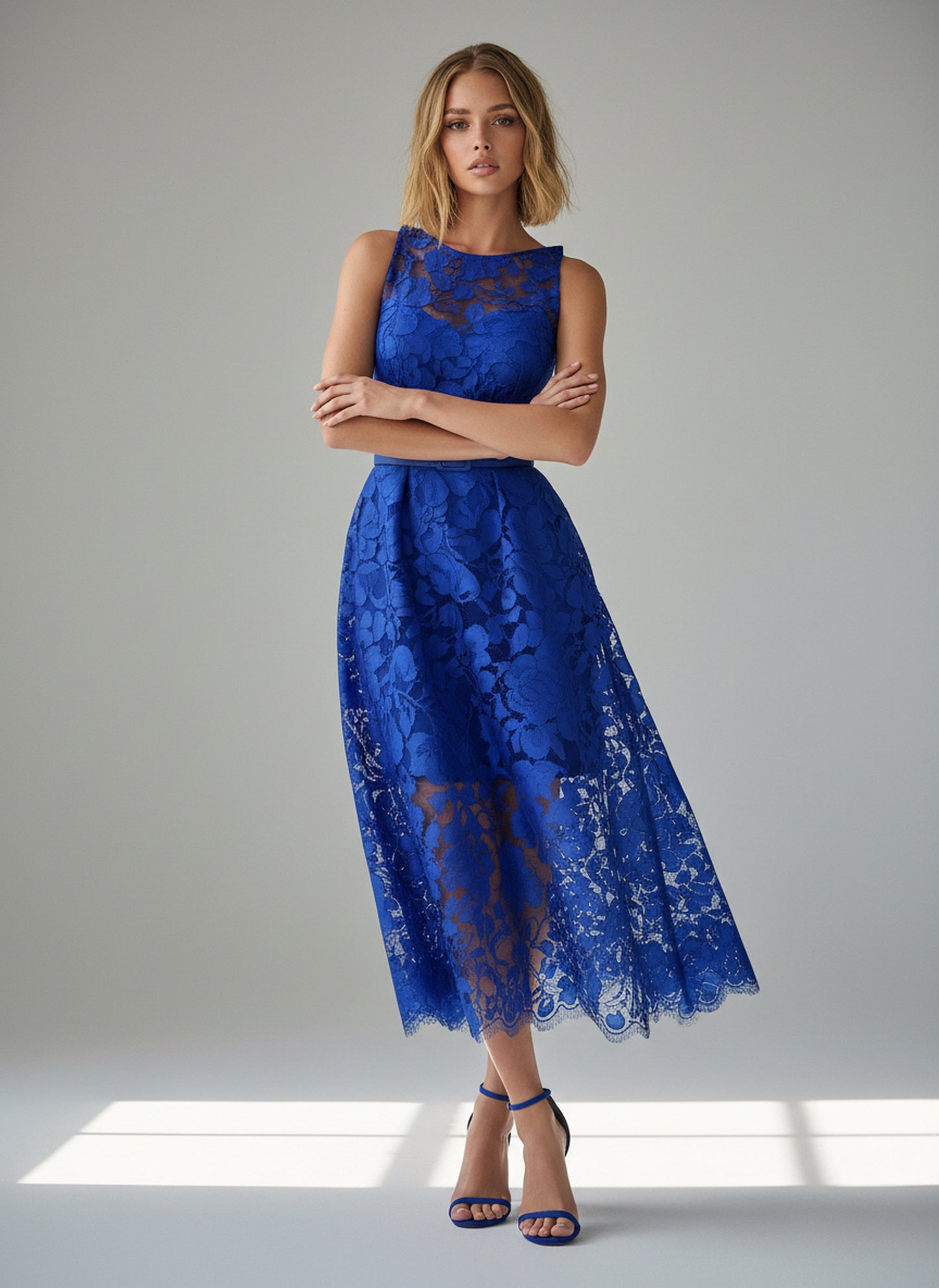 V&LOVE Royal Blue Sleeveless Dress — view 2