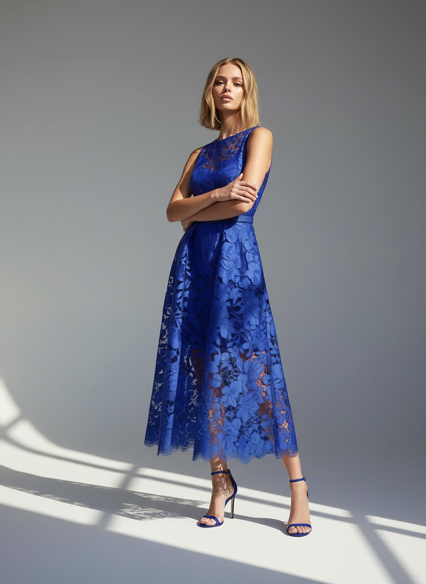 V&LOVE Royal Blue Sleeveless Dress — view 3