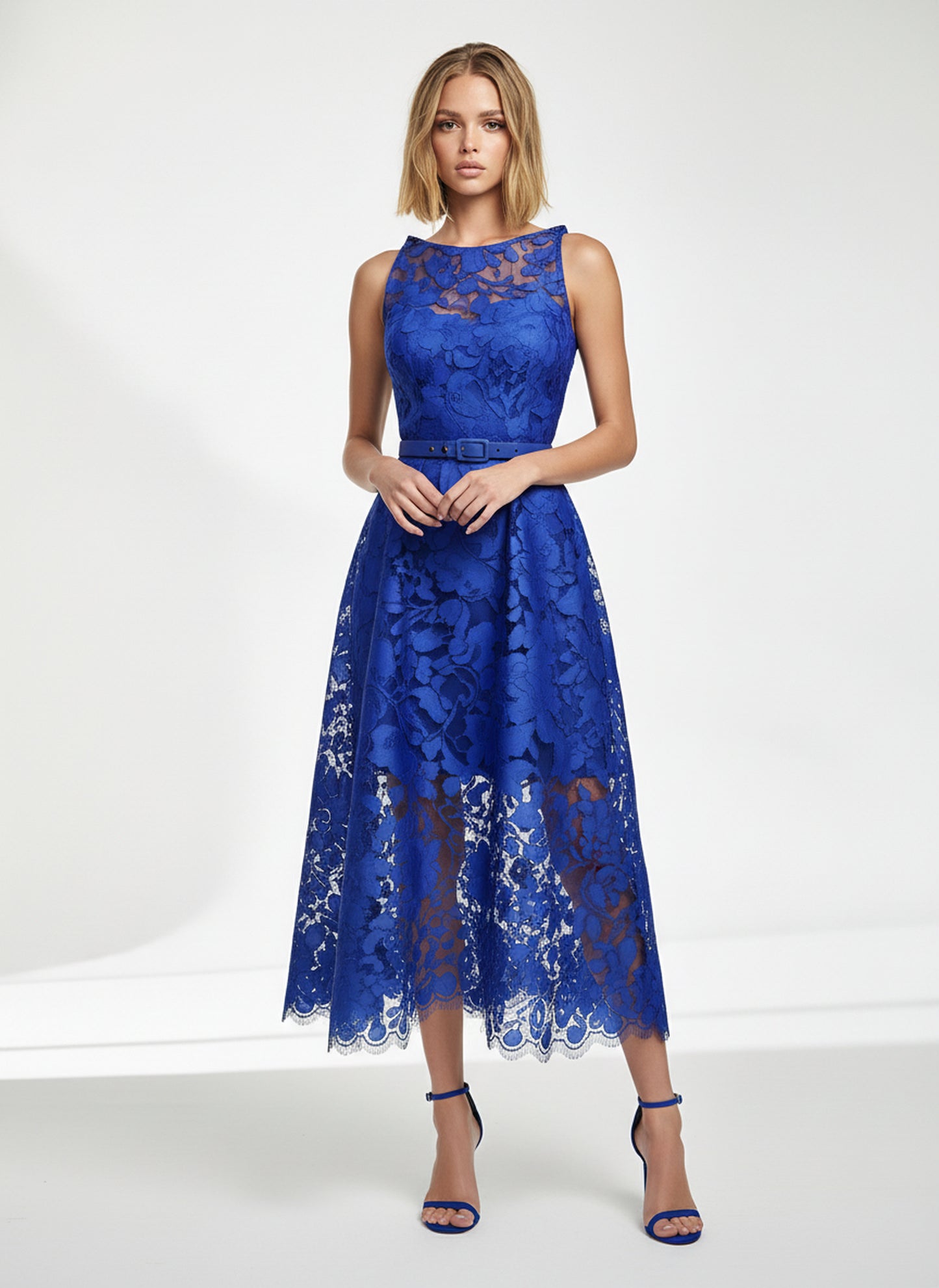 V&LOVE Royal Blue Sleeveless Dress — view 4