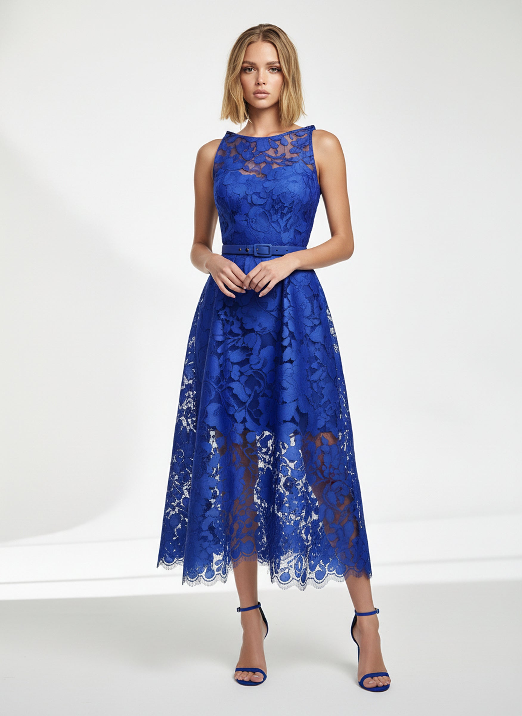 V&LOVE Royal Blue Sleeveless Dress — view 4