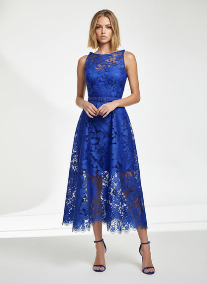 V&LOVE Royal Blue Sleeveless Dress — view 4