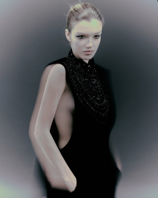 V&LOVE Velvet Embellished Vest Set — view 1