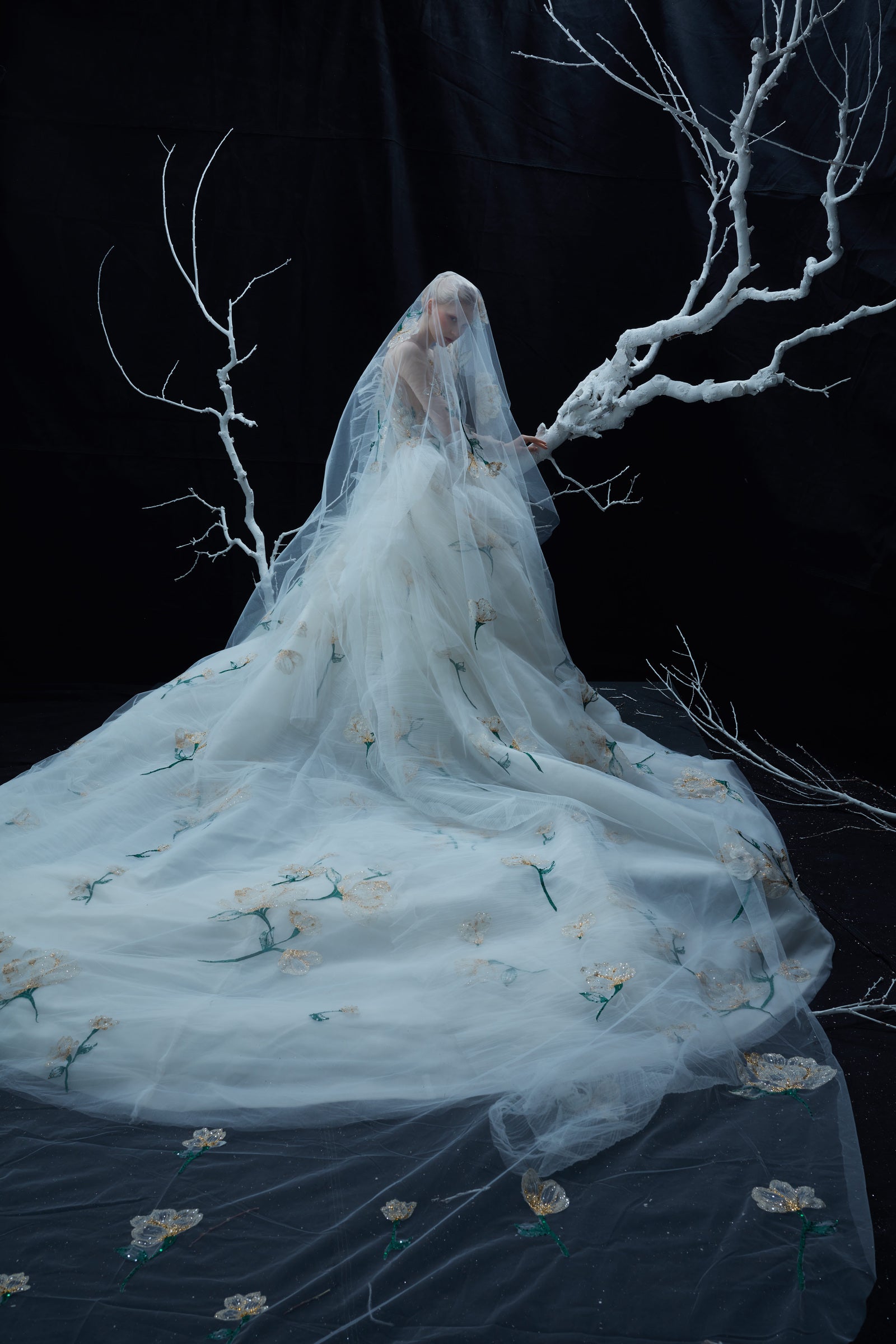 V&LOVE White Camellia Wedding Gown — view 1