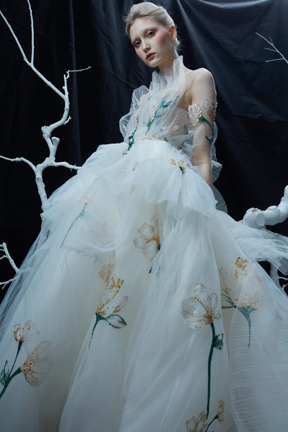V&LOVE White Camellia Wedding Gown — view 2