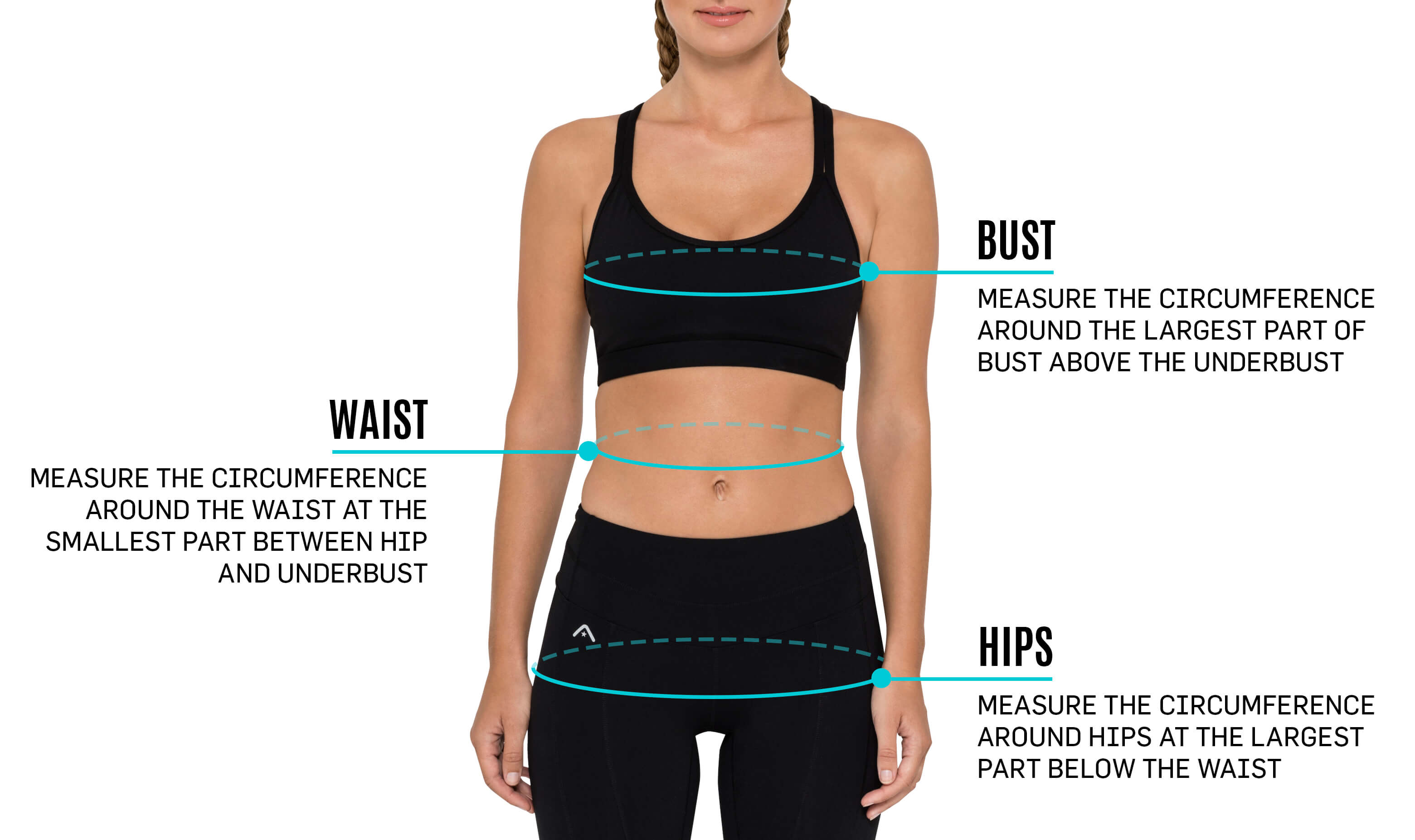 How to measure bust, waist and hips